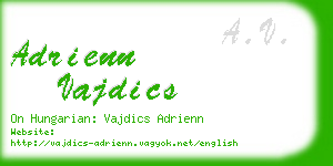 adrienn vajdics business card